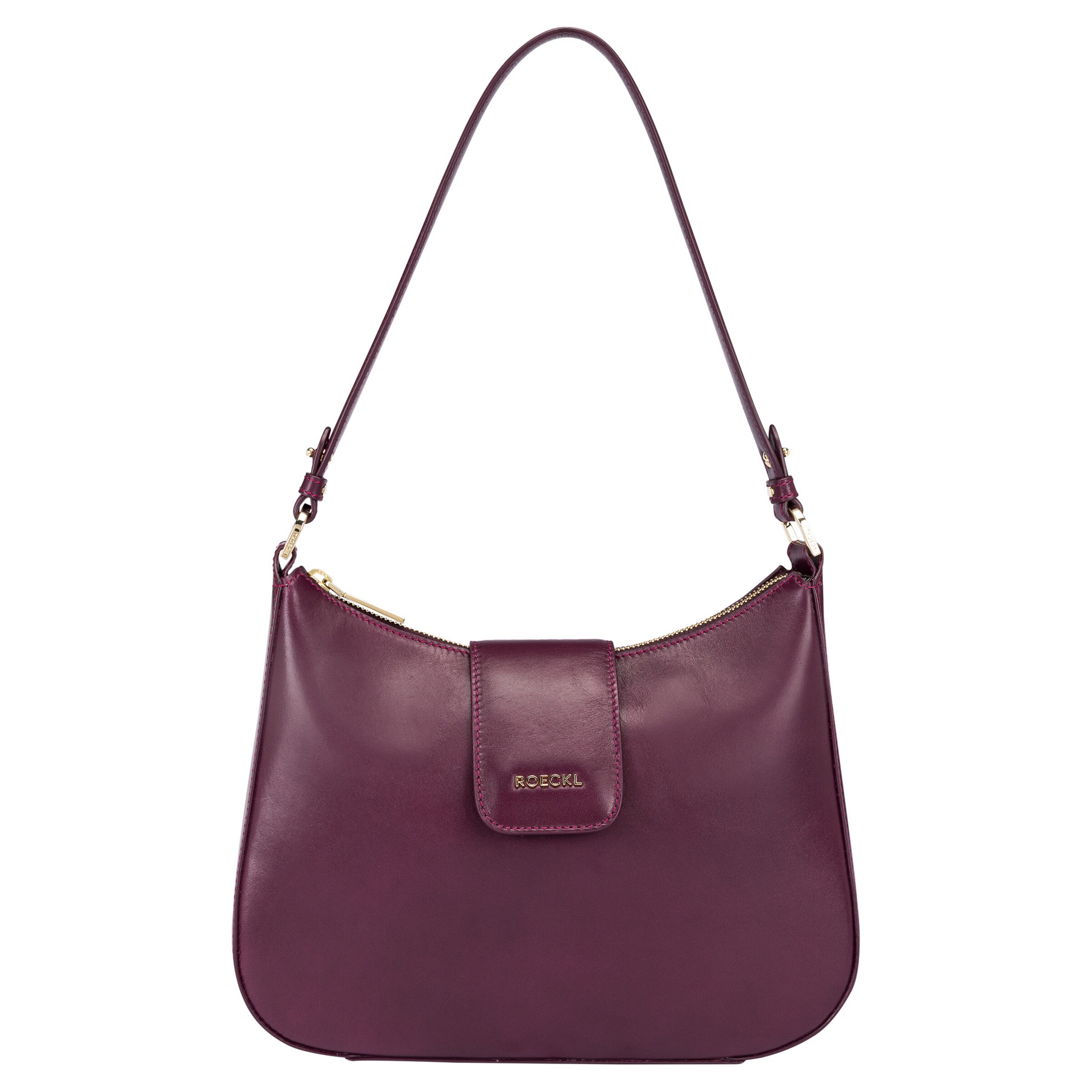 Borsa a spalla 'FLORENCE SCHULTERTASCHE SMALL' di Roeckl in lilla: frontale