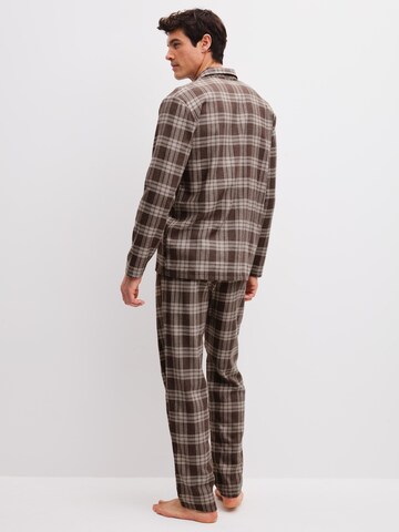 Pyjama long 'Relax Flannel Mood' CALIDA en marron