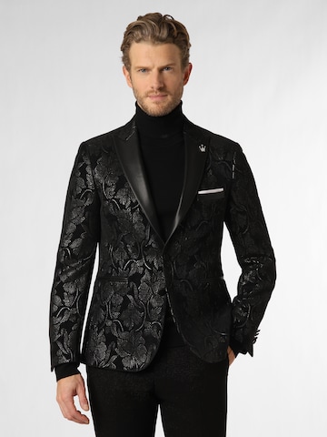 Finshley & Harding London Slim fit Suit Jacket 'Brixdon-5' in Black: front