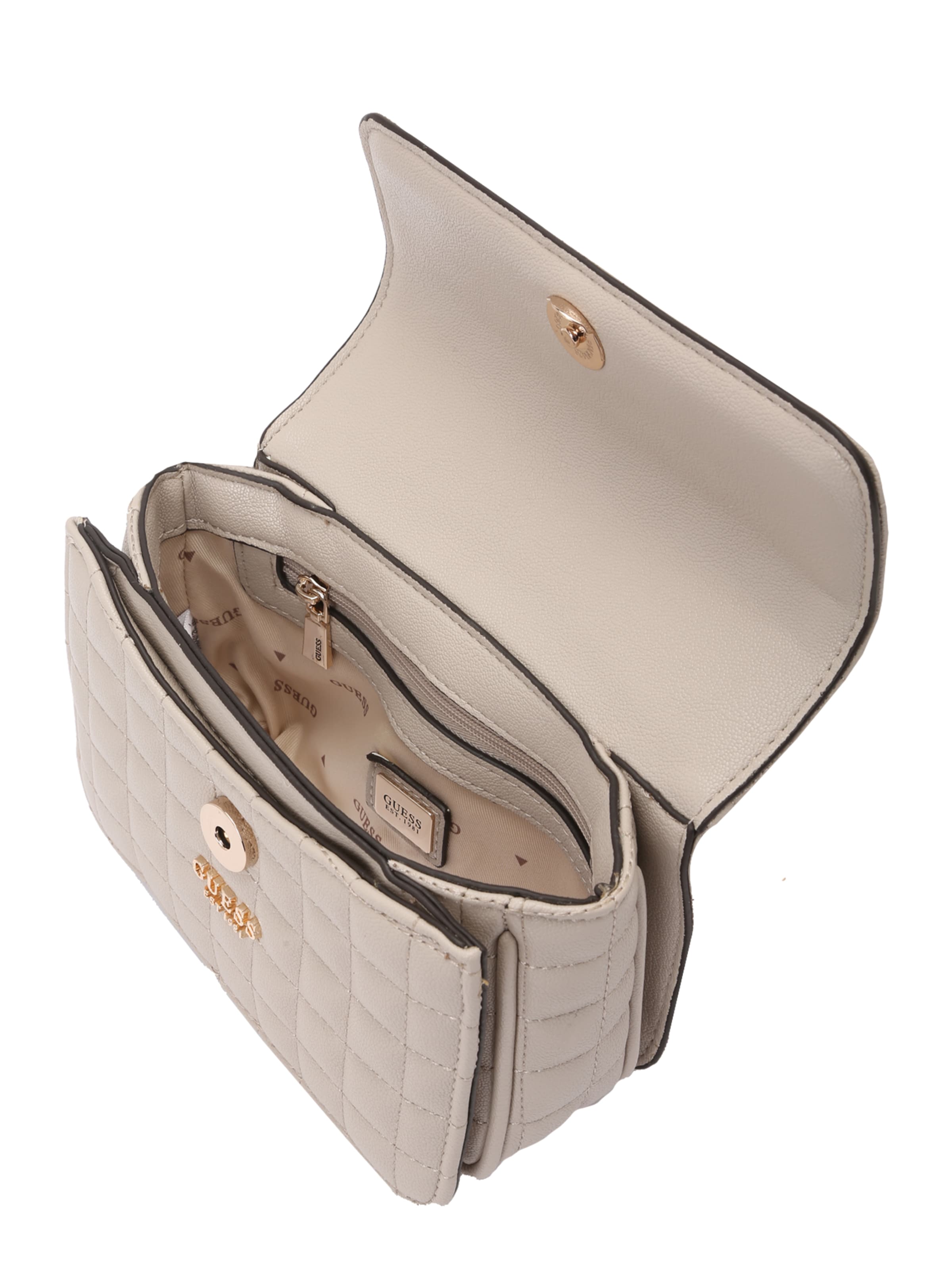 GUESS Crossbody bag 'NADIRA MINI CNVRTBL XBODY FLAP' in Grey