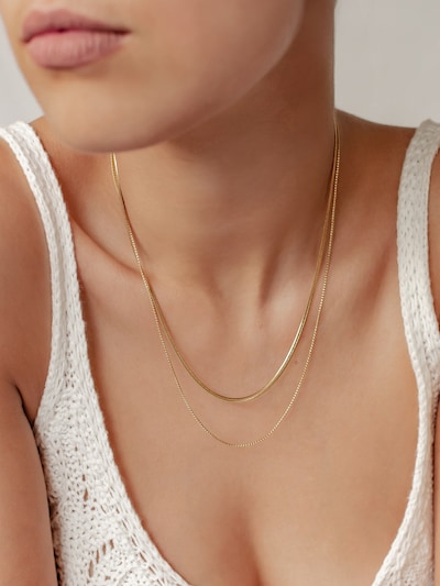 Hey Happiness Kette 'Duo Shine' in gold, Produktansicht