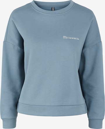 PIECES Sweatshirt 'Kiva' in Blue: front