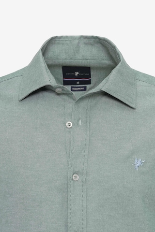 DENIM CULTURE - Ajuste regular Camisa 'JON' en verde