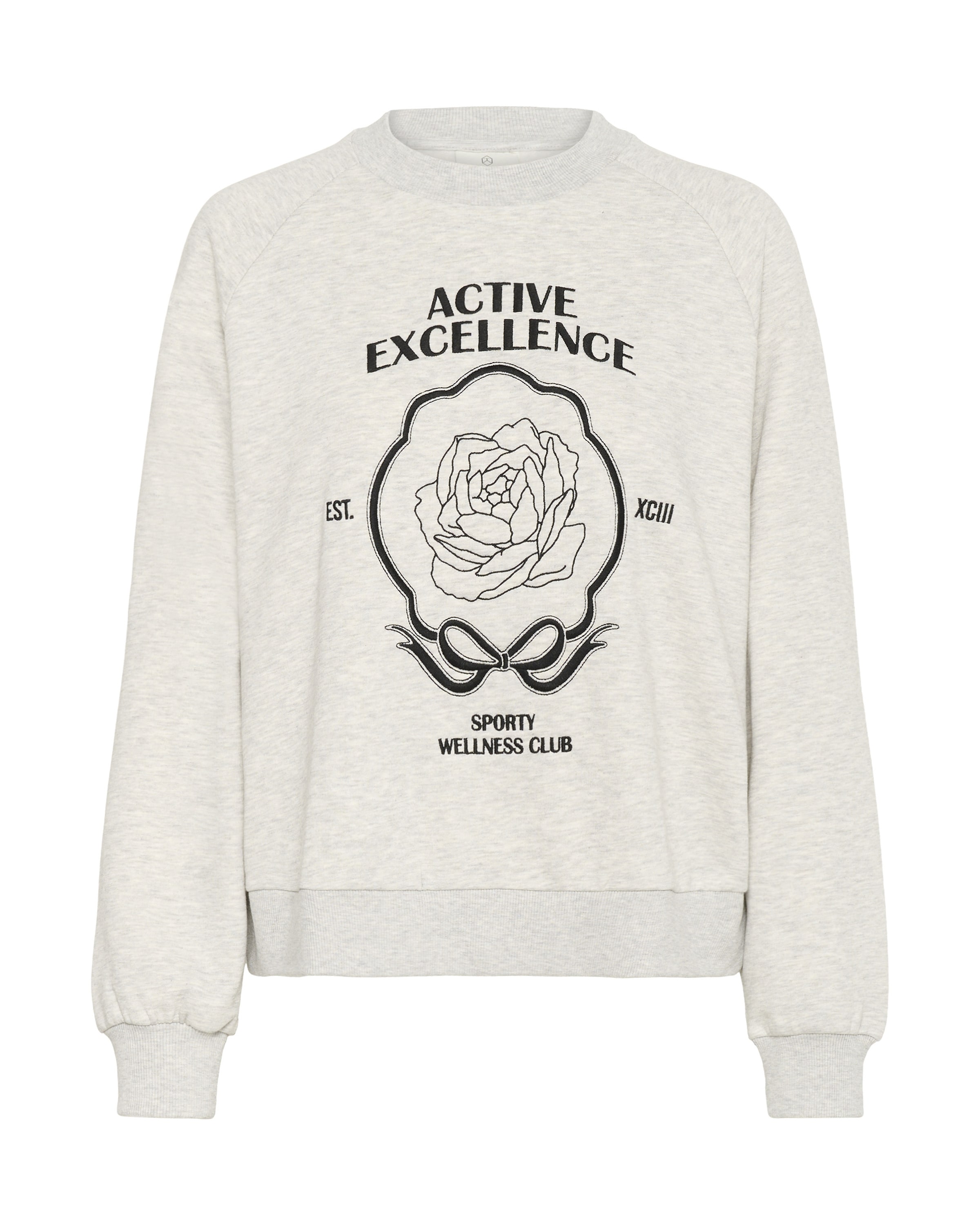 KaffeSweater majica 'Andrea' - siva boja: prednji dio