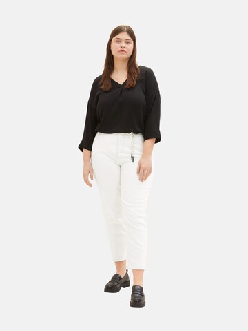 Regular Jeans 'Barrel' de la Tom Tailor Women + pe alb