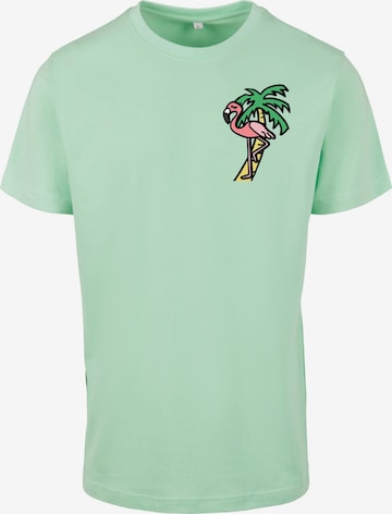 Mister Tee - Camiseta 'Flamingo' en verde: frente