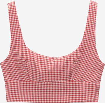 Pull&Bear Top in Rood: voorkant