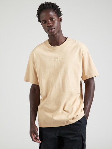 Nike Sportswear Μπλουζάκι 'Premium Essentials' σε μπεζ: μπροστά