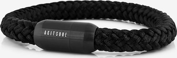 Akitsune Armband 'Portus' in Schwarz: Vorderseite