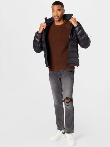 BURTON MENSWEAR LONDON - Pullover 'Fisherman' em castanho