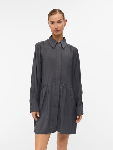 Robe-chemise OBJECT en gris : devant