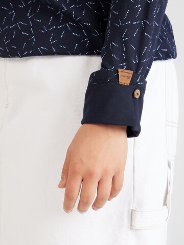 Ragwear Plus Shirt 'PINCHI DOTS' in Blauw