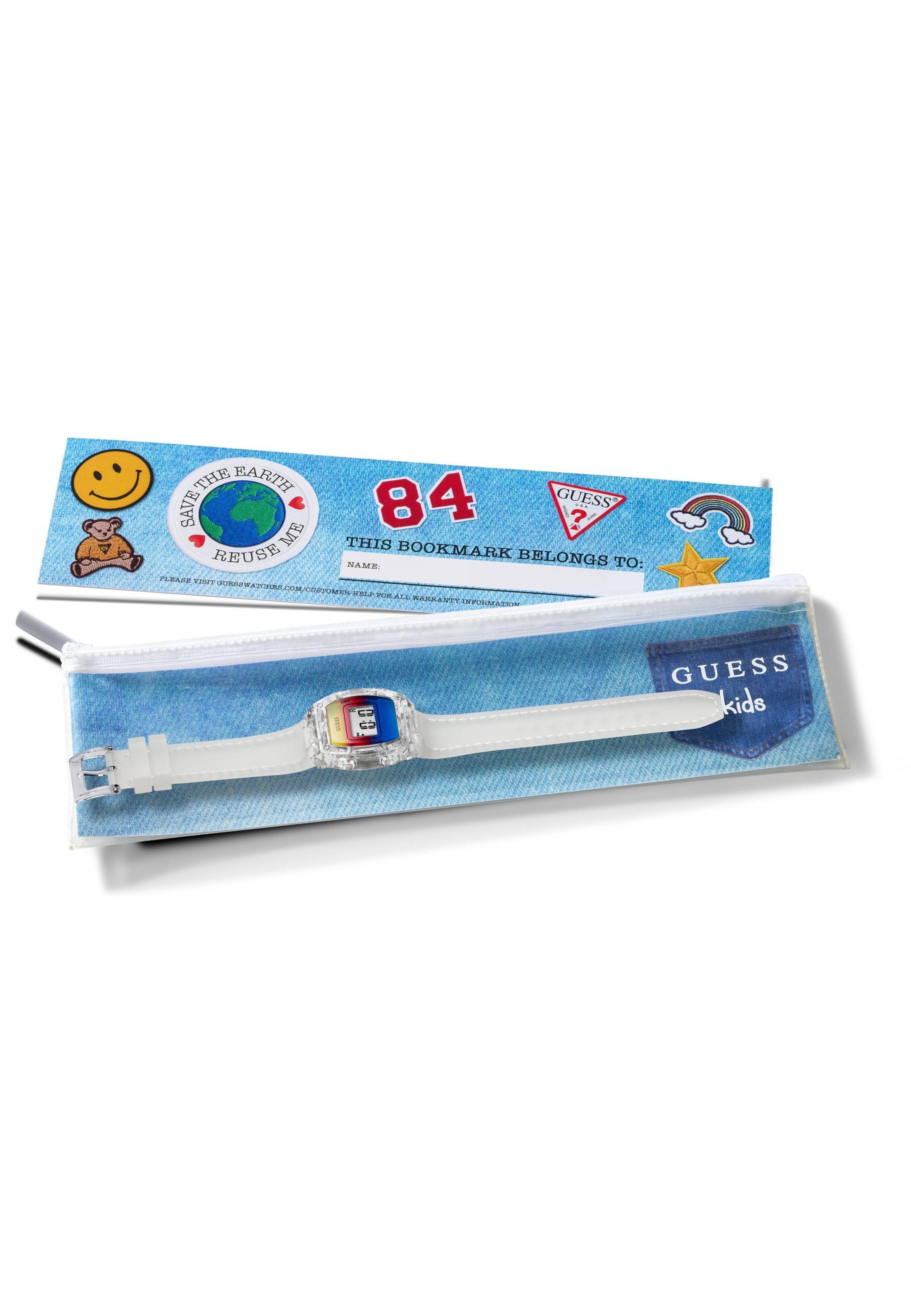 Orologio 'Phineas' di GUESS in trasparente