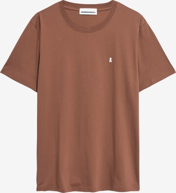 T-Shirt 'LAARON' ARMEDANGELS en marron : devant