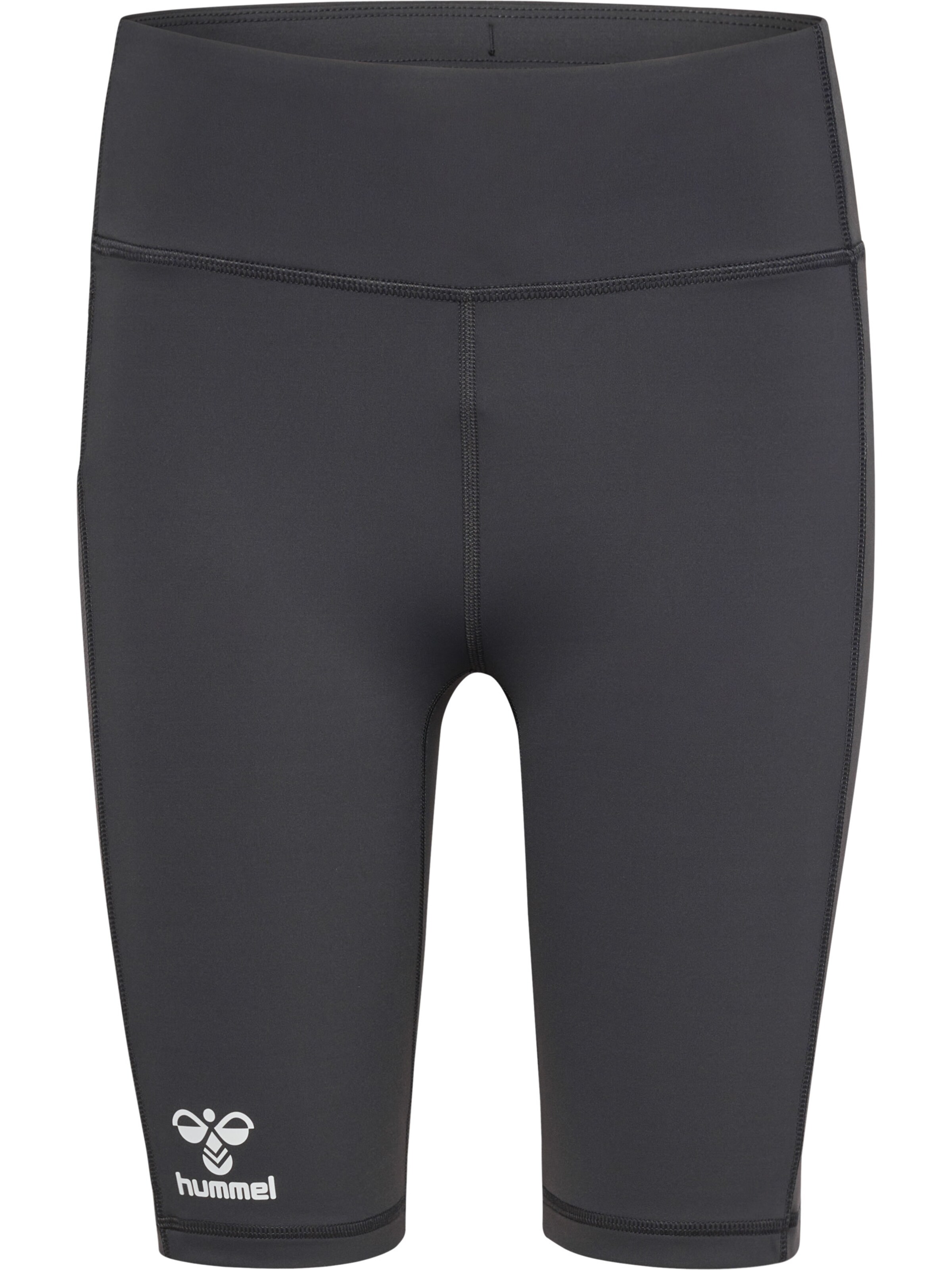 Hummel Slimfit Sportbroek in Grijs: voorkant