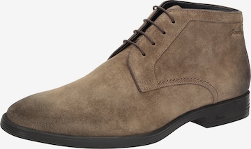 Bottes à lacets SIOUX en marron : devant