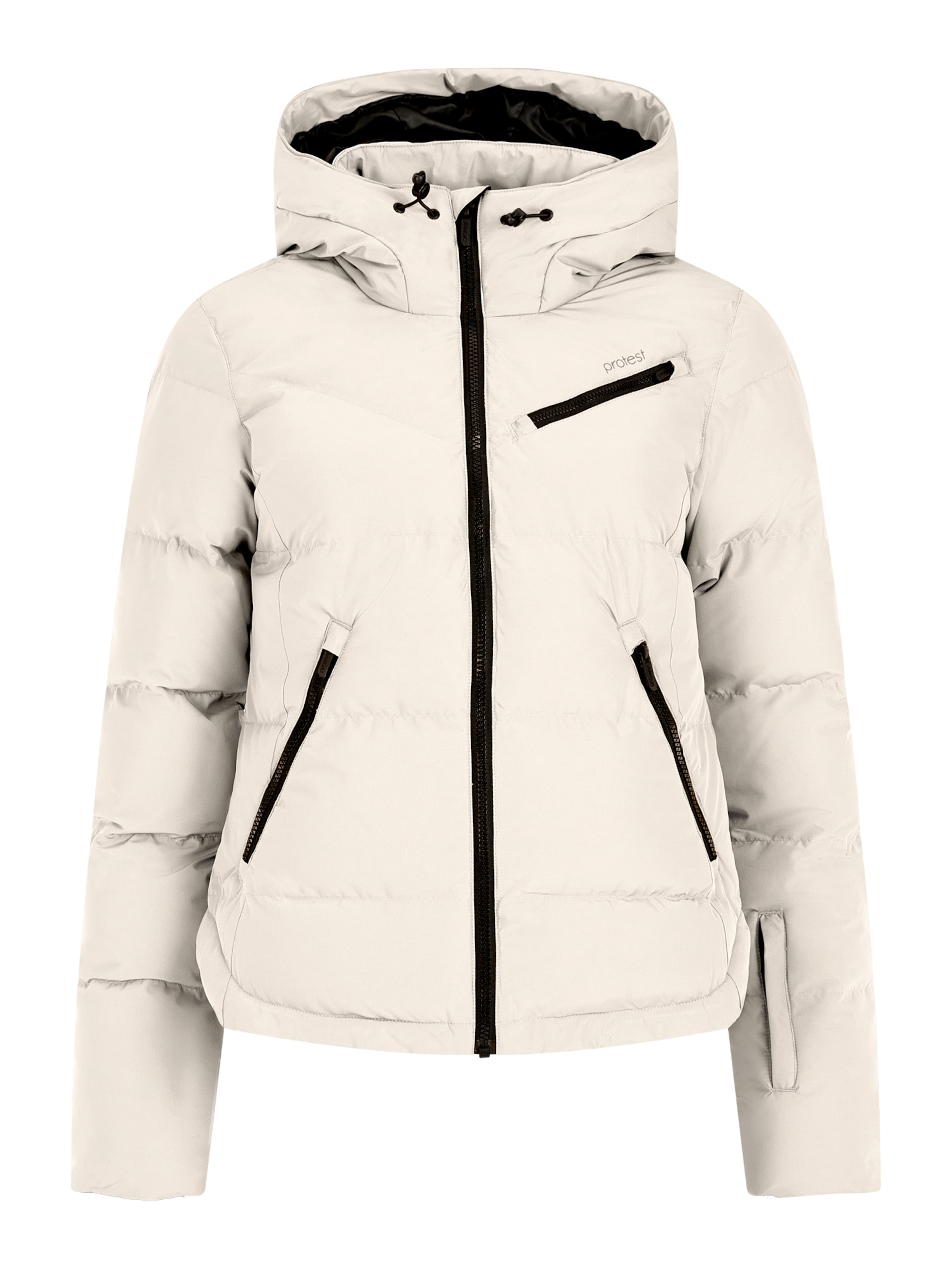 PROTEST Αθλητικό μπουφάν 'LUCID' σε λευκό: μπροστά