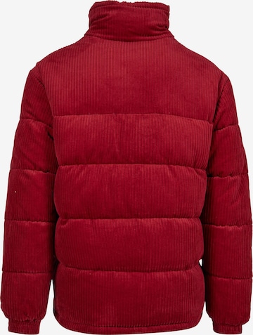 Karl Kani Winter Jacket 'Retro Corduroy' in Red