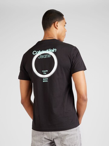 Calvin Klein Jeans T-Shirt 'Eclipse' in Schwarz: predná strana
