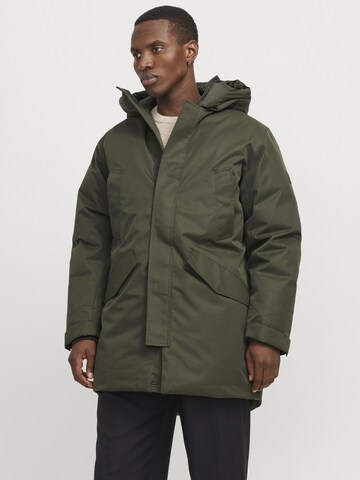 JACK & JONES Functionele jas in Groen: voorkant