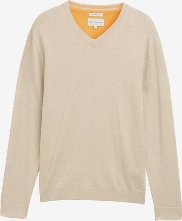 TOM TAILOR Trui in Beige: voorkant