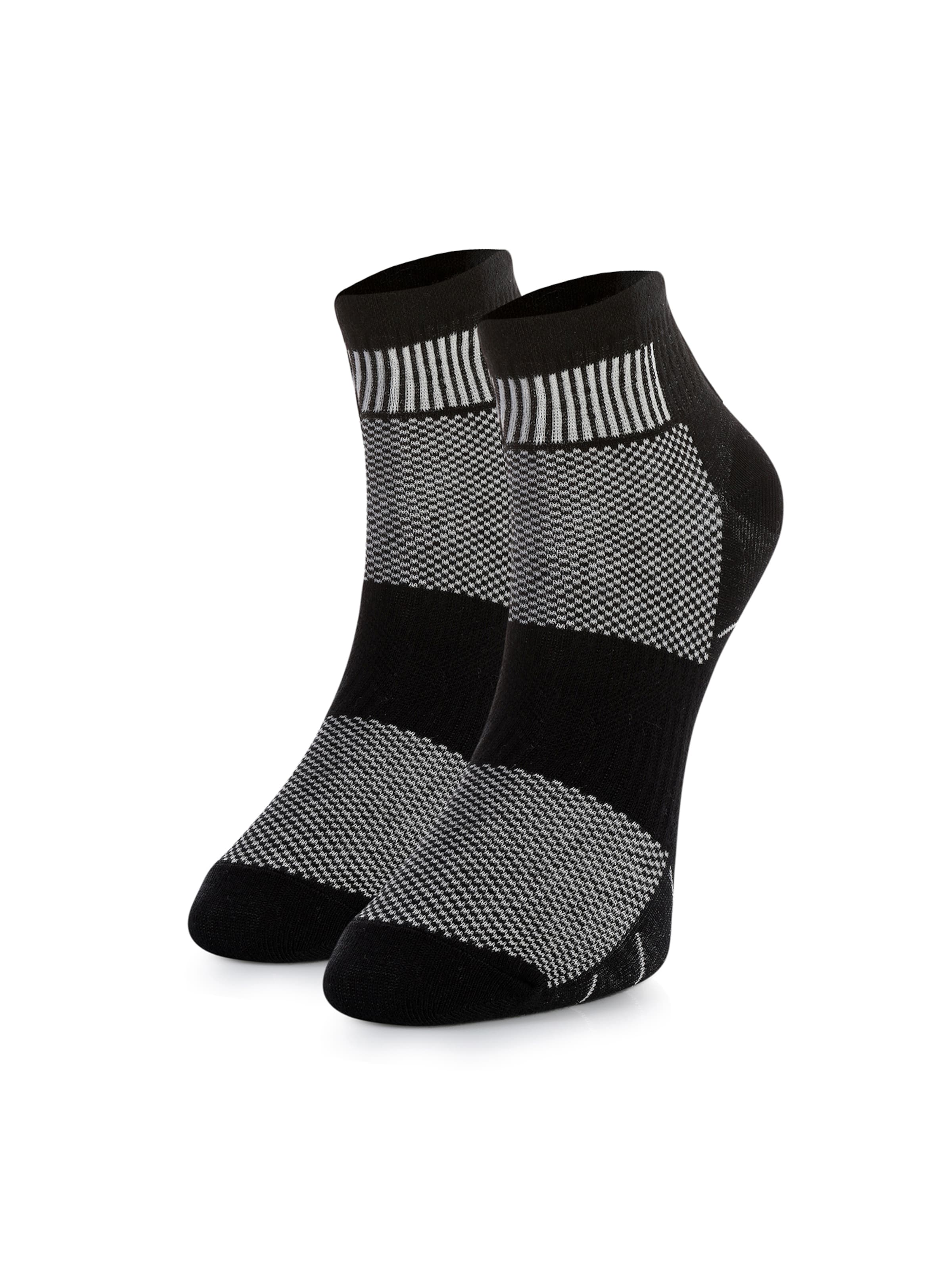 Crea Socks Ankle Socks 'Regular Athletic' in Black