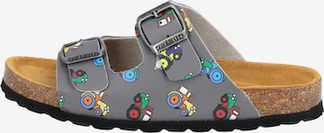 Palado Pantolette 'Korfu B' in Grau: Vorderseite