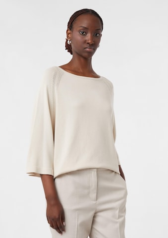 Pull-over COMMA en beige : devant