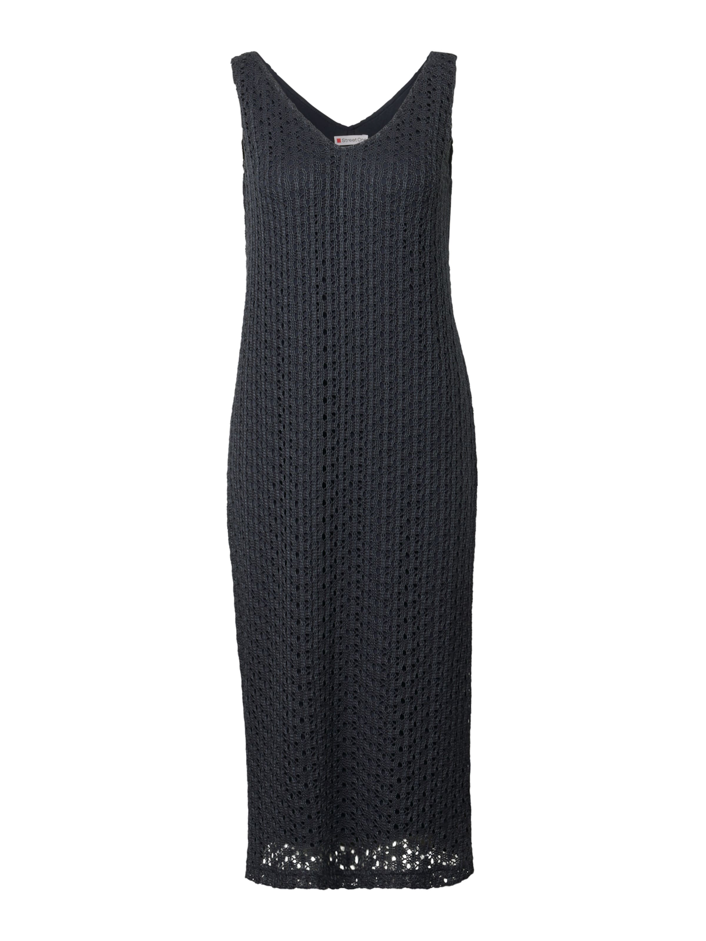 STREET ONE Πλεκτό φόρεμα σε μπλε: μπροστά