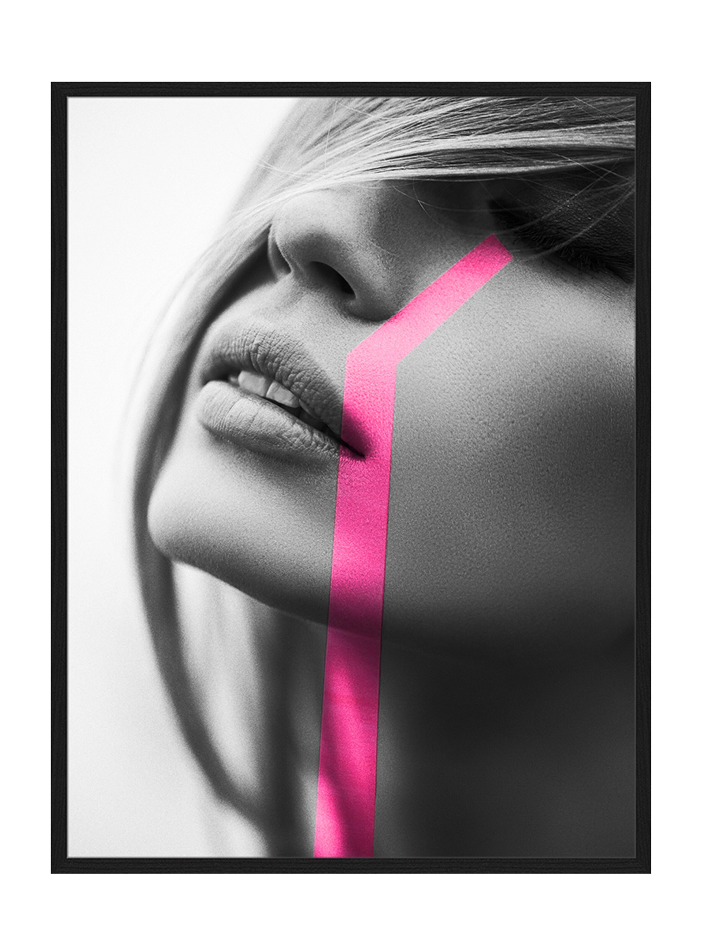 Liv Corday Image 'Cry Pink' in Black: front