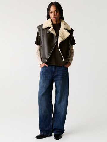 Pull&Bear Weste in Braun