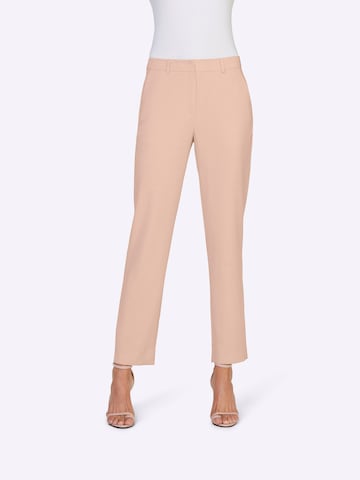 Regular Pantalon heine en rose : devant