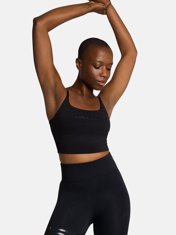 OCEANSAPART Sports Top 'Beauty' in Black: front