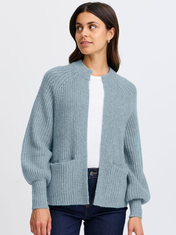 Fransa Knit cardigan in Blue: front