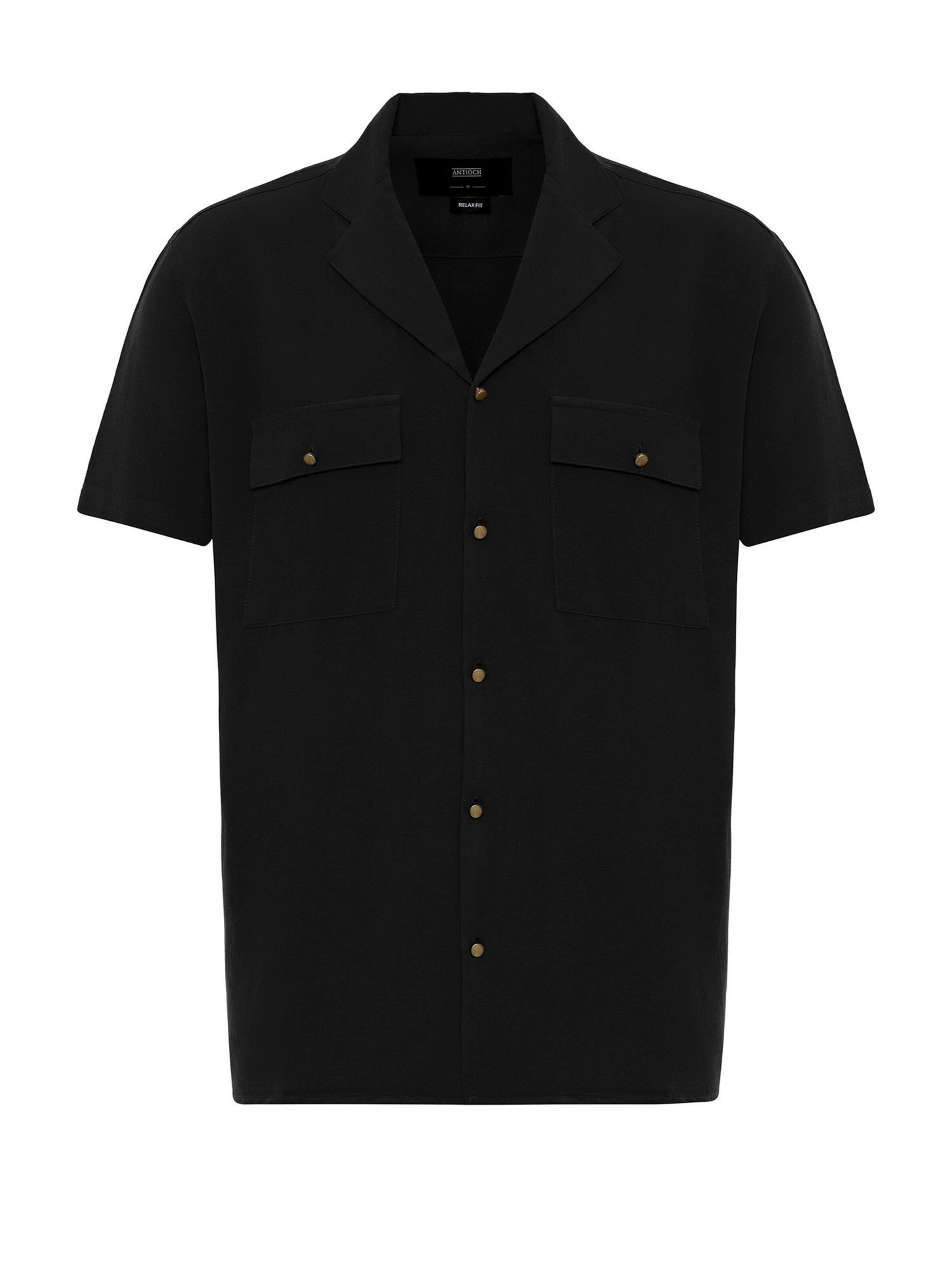 Antioch Button Up Shirt in Black: front
