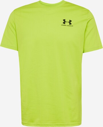 UNDER ARMOUR Funkční tričko – zelená: přední strana