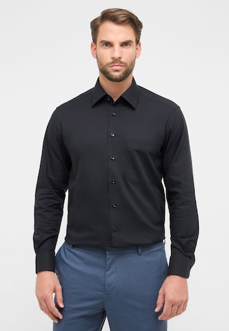 ETERNA Comfort Fit Businesshemd in Schwarz: Vorderseite