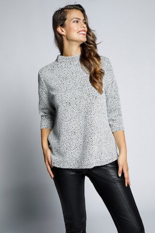 Sweat-shirt Ulla Popken en blanc : devant