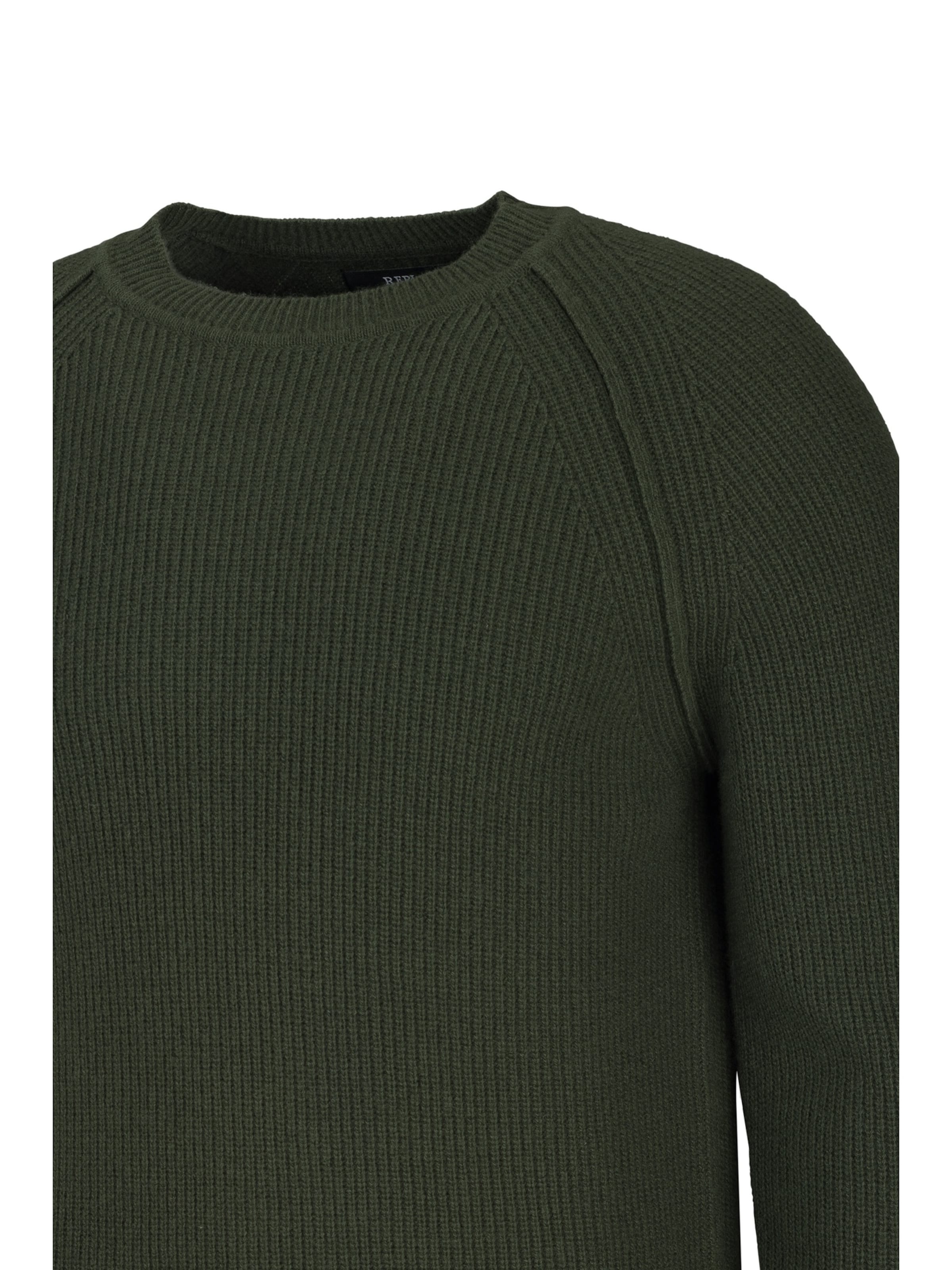 19V69 ITALIA Pulóver 'Masche' - zöld