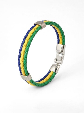 Nemomatheo Bracelet 'Tifoso Brasilien' in Mixed colors: front