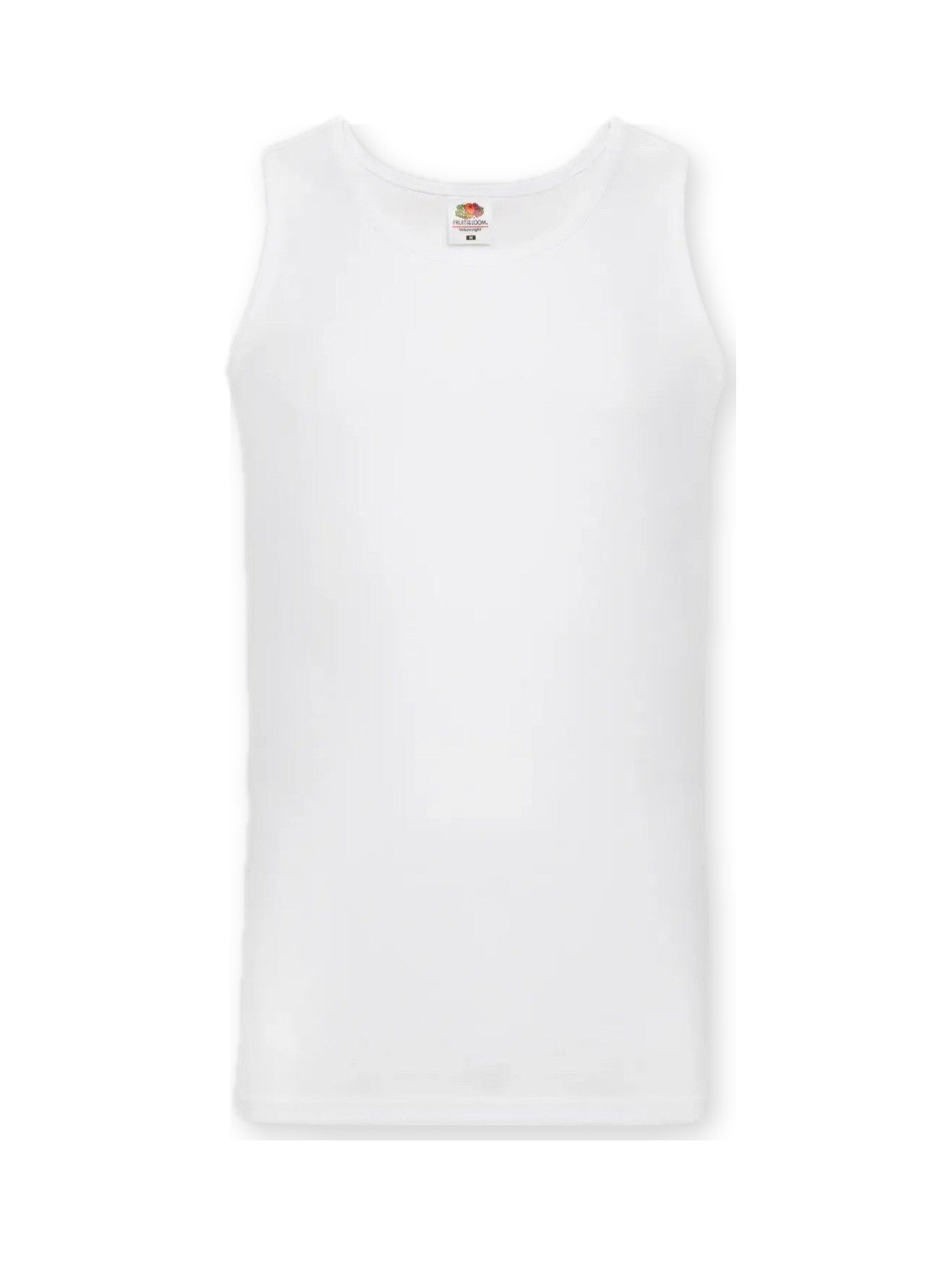 Maglietta intima di FRUIT OF THE LOOM in bianco: frontale