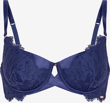 Hunkemöller Balconette Rintaliivi 'Grace' värissä sininen: etupuoli