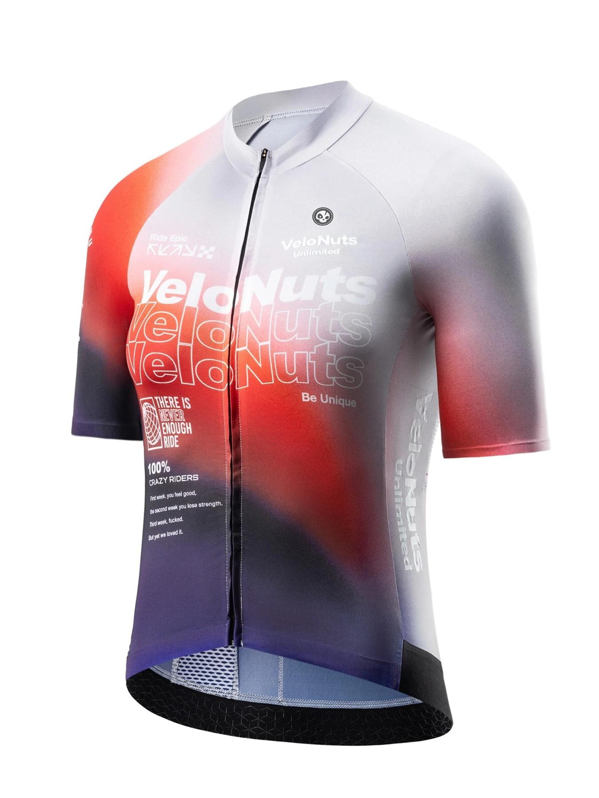 VeloNuts Jersey 'Damen Kurzarm Radtrikot Sommer' in Red: front