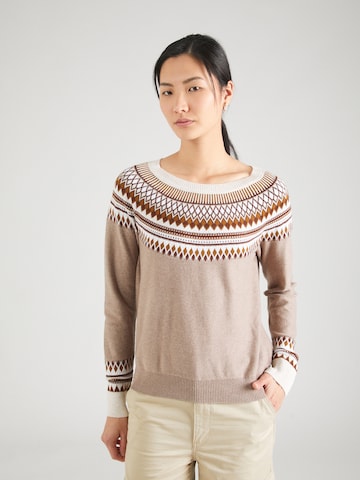 Cardigan ESPRIT en beige : devant