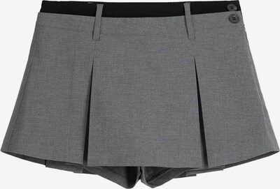 Bershka Nederdel i grå-meleret / sort, Produktvisning