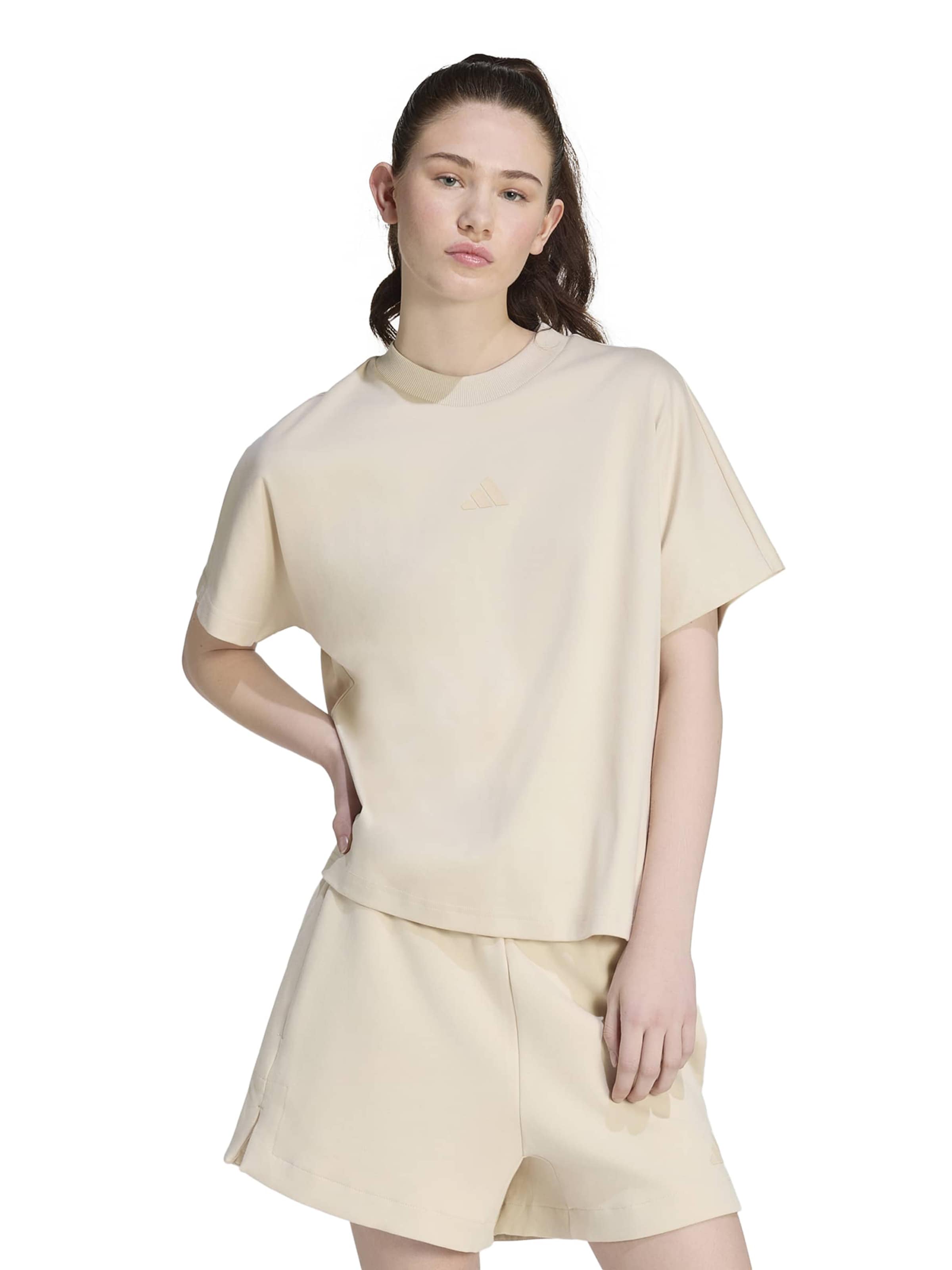 T-shirt fonctionnel ADIDAS SPORTSWEAR en beige : devant