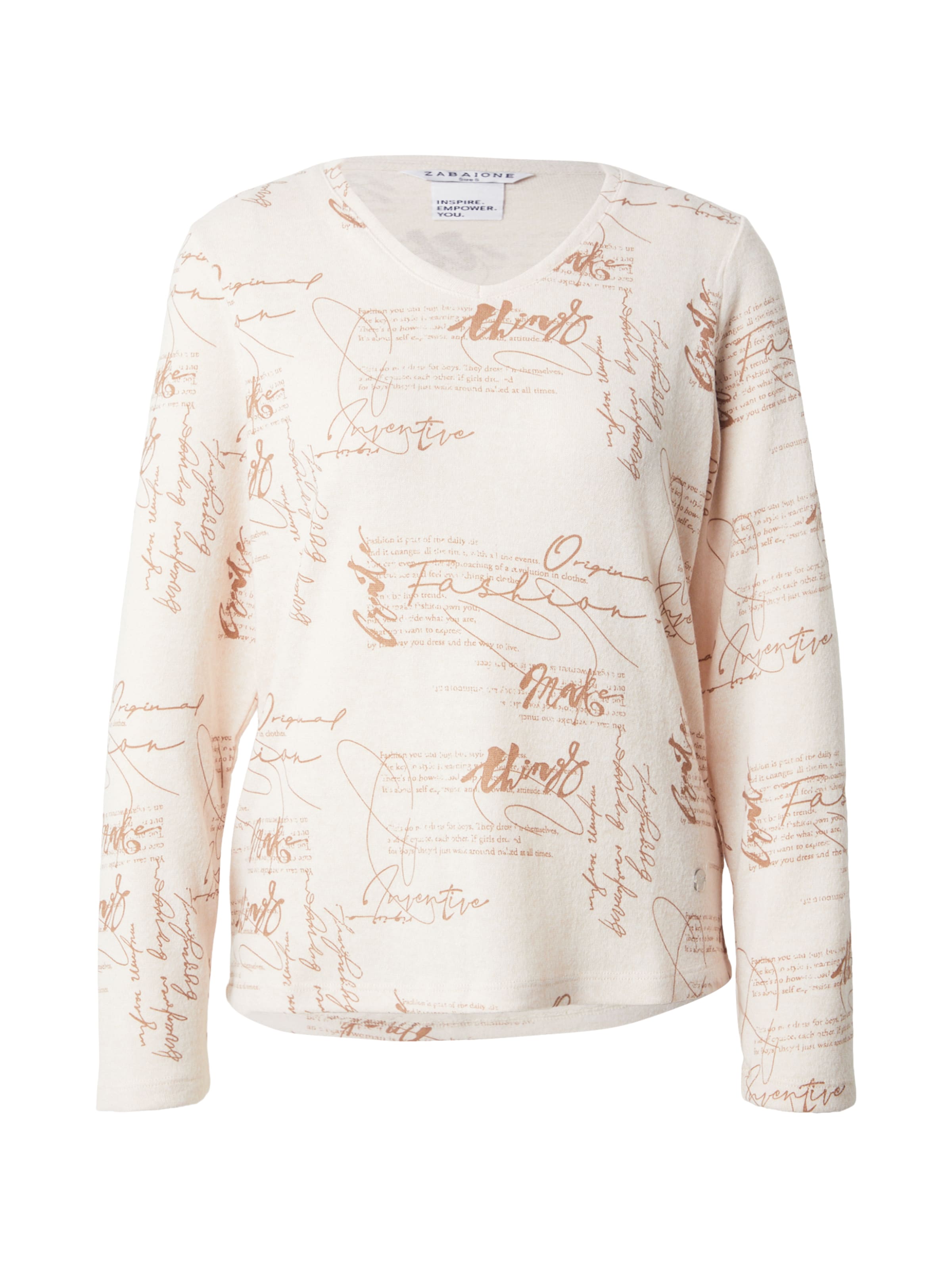 ZABAIONE Shirt 'Ca44ylee' in Beige: Vorderseite