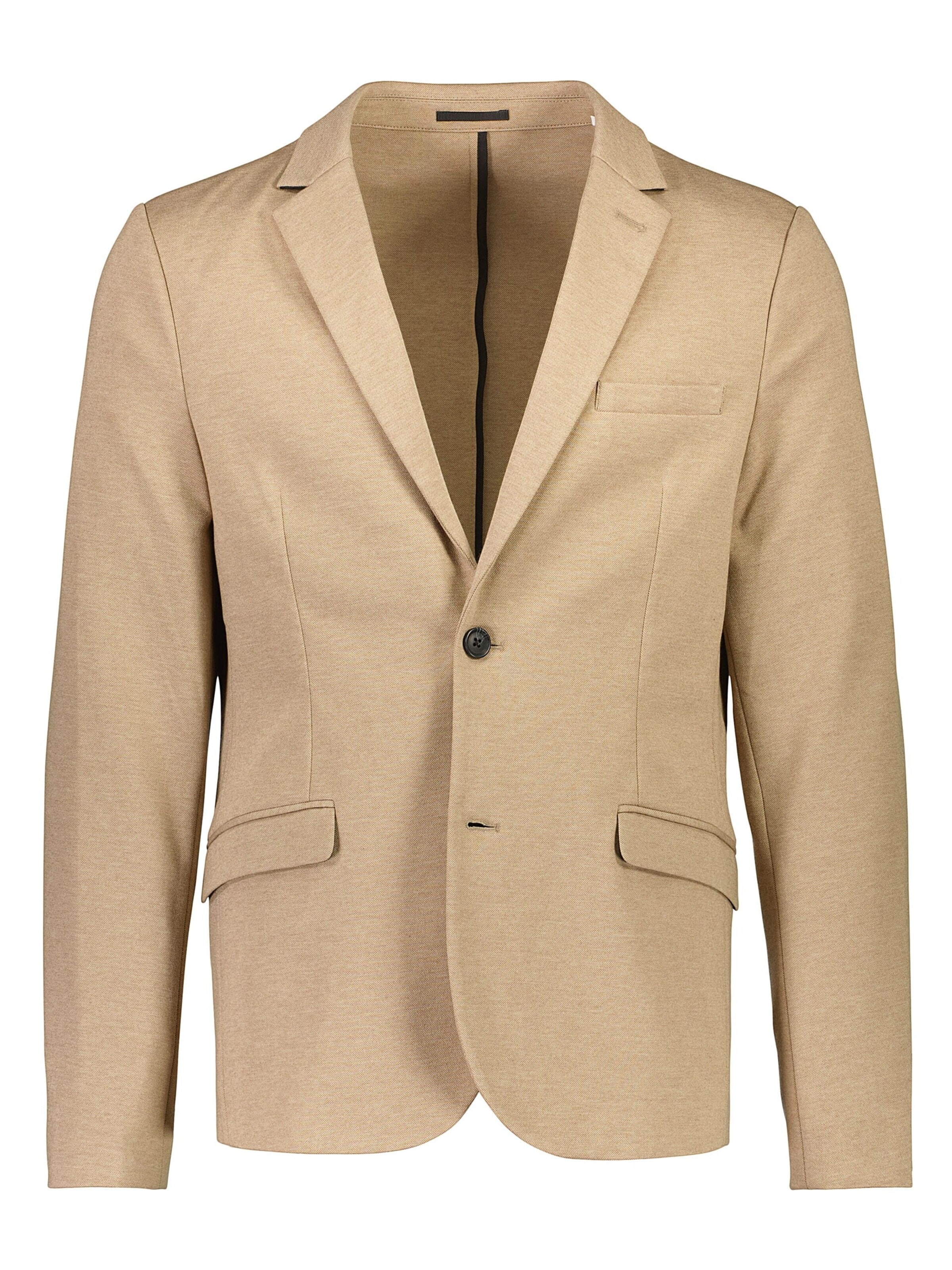 Lindbergh - Ajuste estrecho Chaqueta tipo saco para negocios en beige: frente