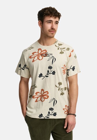 T-Shirt 'Asbjorn' INDICODE JEANS en beige