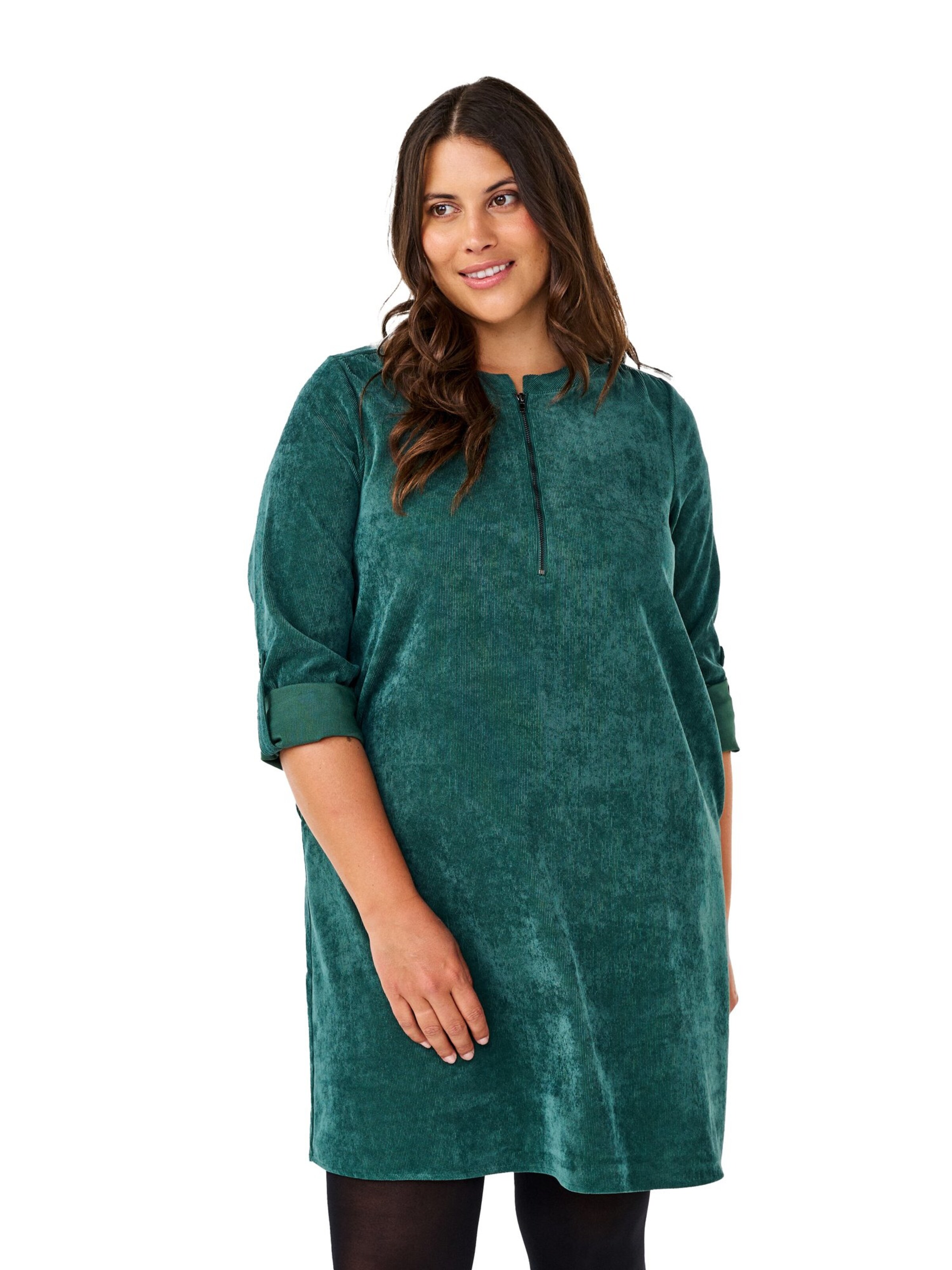 Abito 'VELENA' di Zizzi in verde: frontale